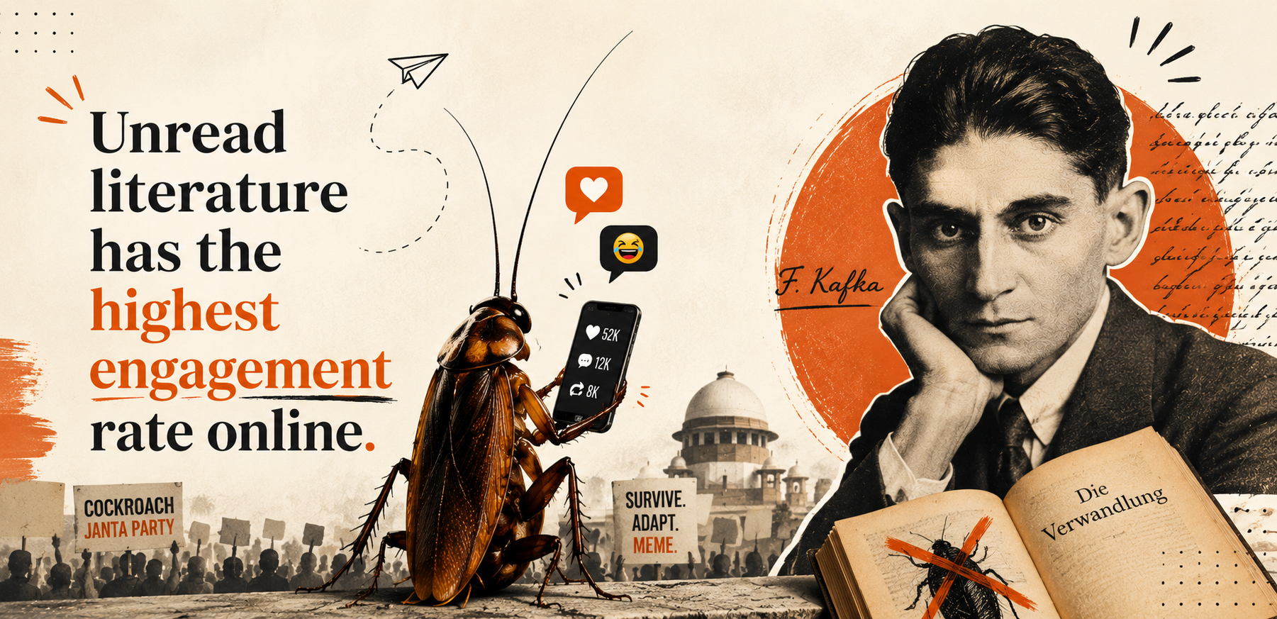 cockroach janta party-Franz Kafka